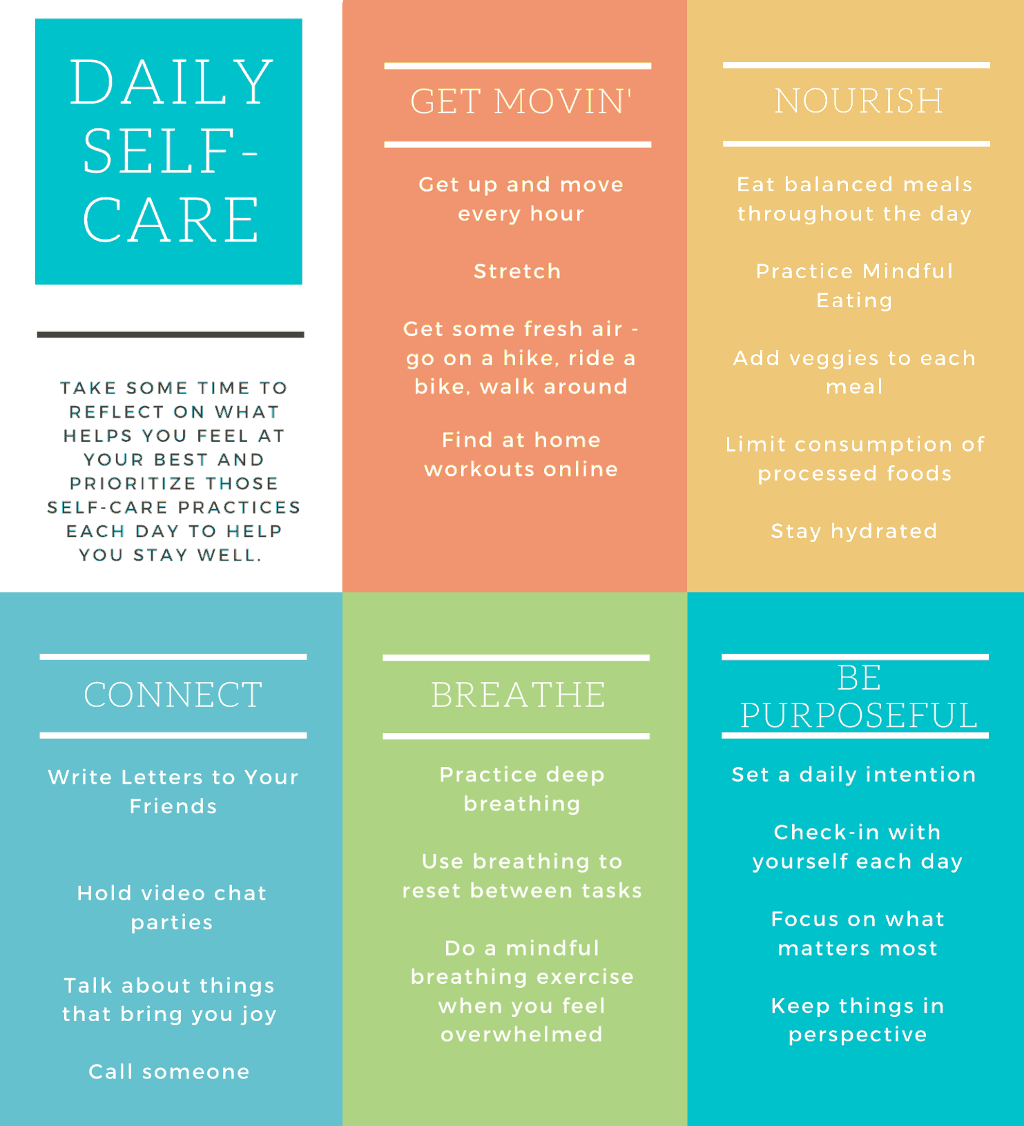 Infographic: Daily Self-Care